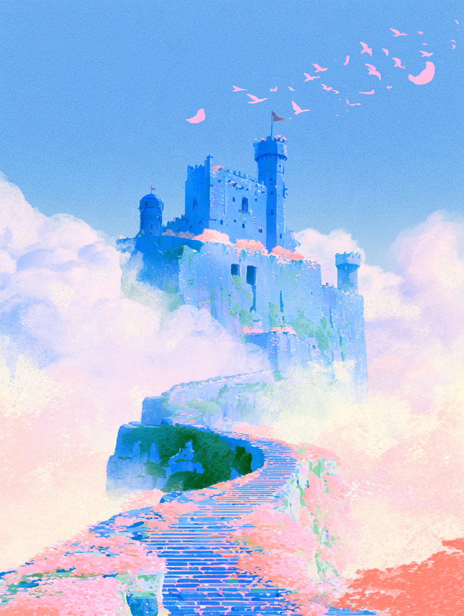 Original preview image for the prompt “Castle in the Sky” — creator credit: user_9e54e89b