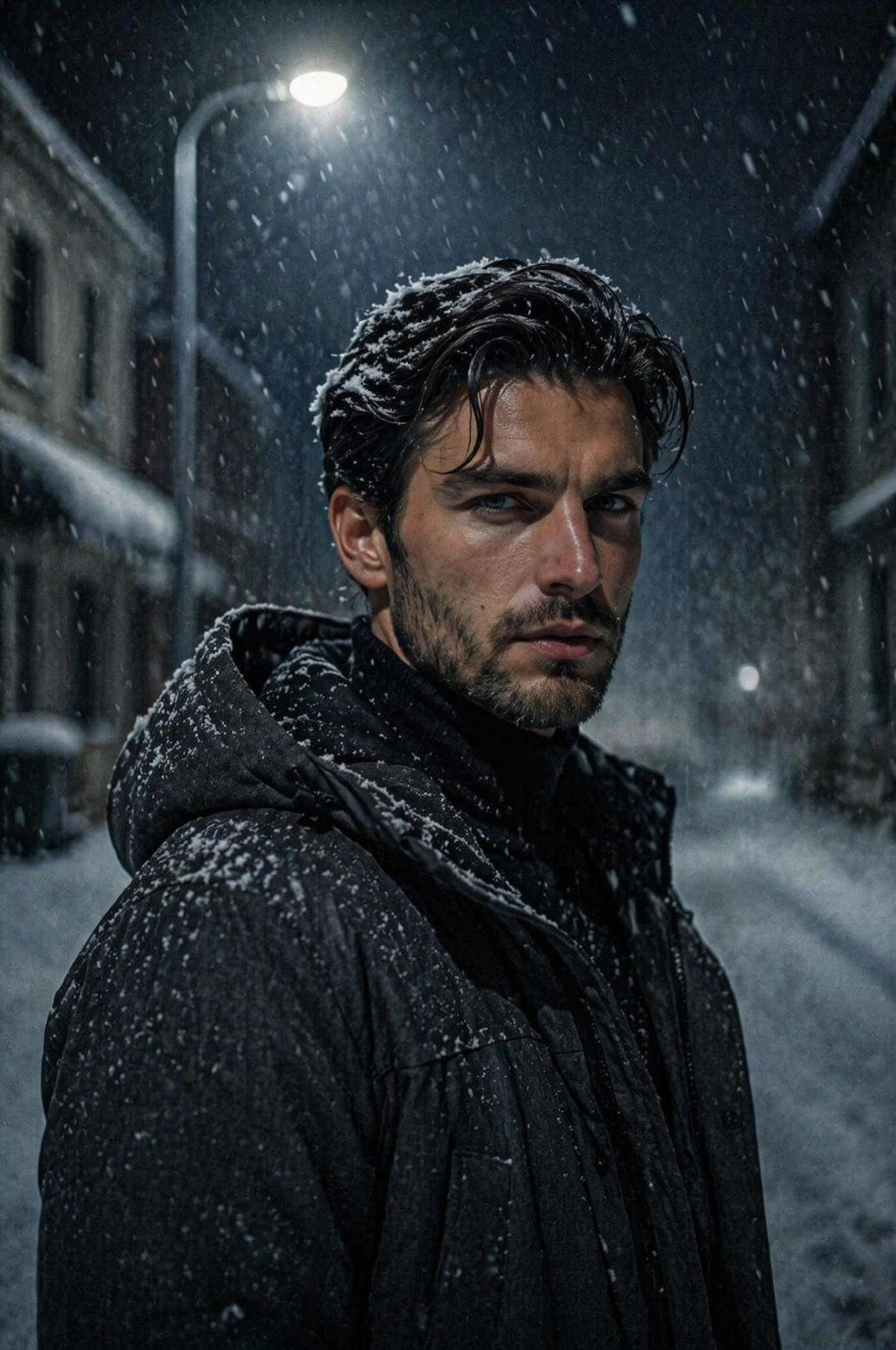 Original preview image for the prompt “Ultra realistic cinematic portrait of a young man with sh...” — creator credit: user_0e3db35e