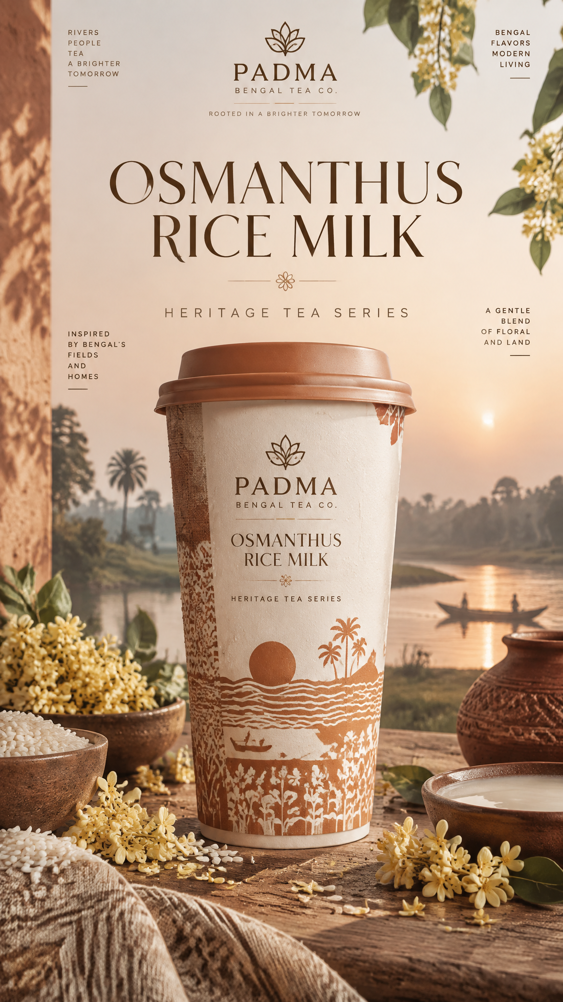 Original preview image for the prompt “Generate a premium Bengali-inspired tea beverage brand pa...” — creator credit: user_0d36c203