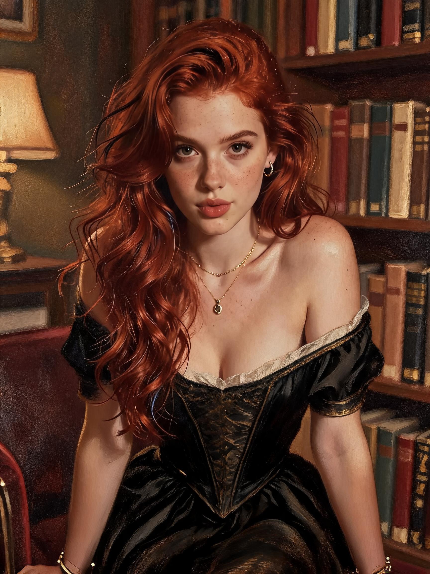 Original preview image for the prompt “portrait half body female French concubine with slim curv...” — creator credit: user_32816ef5